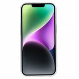 iPhone 15 -kuori, hopeiset glitterpaljetit