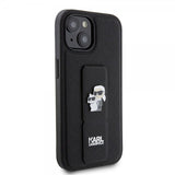 Karl Lagerfeld iPhone 15 -kuori Grip Stand Function, musta