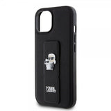 Karl Lagerfeld iPhone 15 -kuori Grip Stand Function, musta