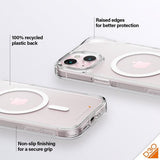 PanzerGlass iPhone 15 -suojakuori HardCase MagSafe D3O Läpinäkyvä