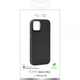 Puro iPhone 15 -kuori ICON Mag Pro musta