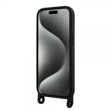 Karl Lagerfeld iPhone 15 -kuori Ikonik Crossbody Musta