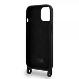Karl Lagerfeld iPhone 15 -kuori Ikonik Crossbody Musta