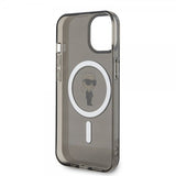 Karl Lagerfeld iPhone 15 -kuori Ikonik MagSafe Musta