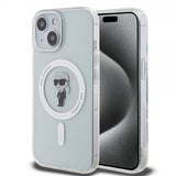 Karl Lagerfeld iPhone 15 -kuori Ikonik MagSafe Transparent