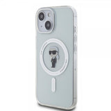 Karl Lagerfeld iPhone 15 -kuori Ikonik MagSafe Transparent