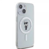 Karl Lagerfeld iPhone 15 -kuori Ikonik MagSafe Transparent