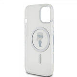Karl Lagerfeld iPhone 15 -kuori Ikonik MagSafe Transparent