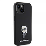 Karl Lagerfeld iPhone 15 -kuori Ikonik Metal Pin Musta