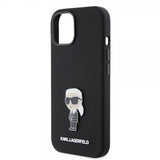 Karl Lagerfeld iPhone 15 -kuori Ikonik Metal Pin Musta