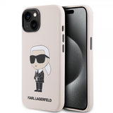 Karl Lagerfeld iPhone 15 -kuori Ikonik NFT Pinkki