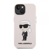 Karl Lagerfeld iPhone 15 -kuori Ikonik NFT Pinkki