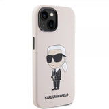 Karl Lagerfeld iPhone 15 -kuori Ikonik NFT Pinkki