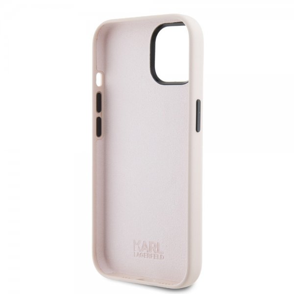 Karl Lagerfeld iPhone 15 -kuori Ikonik NFT Pinkki