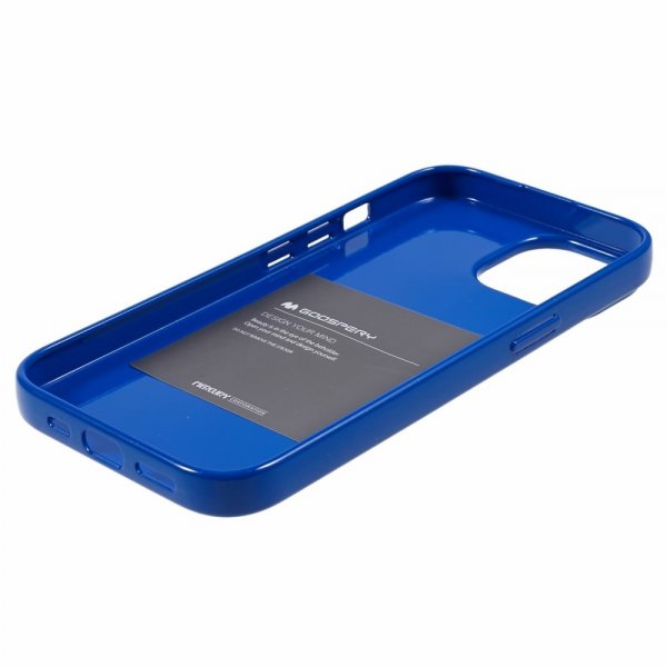 Mercury iPhone 15 Kuoret Jelly Glitter Sininen
