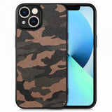 iPhone 15 Kuoret Maastokuvio Ruskea