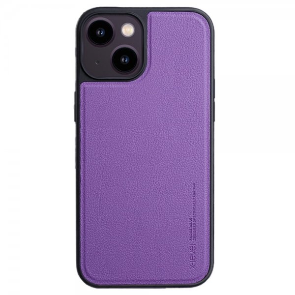 X-Level iPhone 15 -kotelo keinonahkaa MagSafe Violetti
