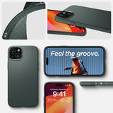 Spigen iPhone 15 -kuori Liquid Air Abyss Green