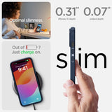 Spigen iPhone 15 -kuori Liquid Air Navy Blue