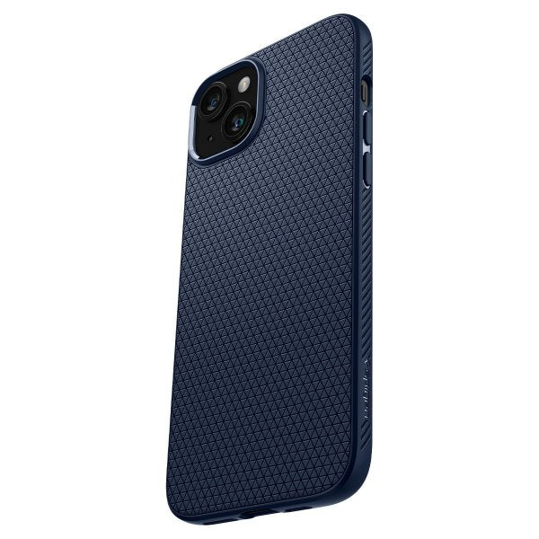 Spigen iPhone 15 -kuori Liquid Air Navy Blue