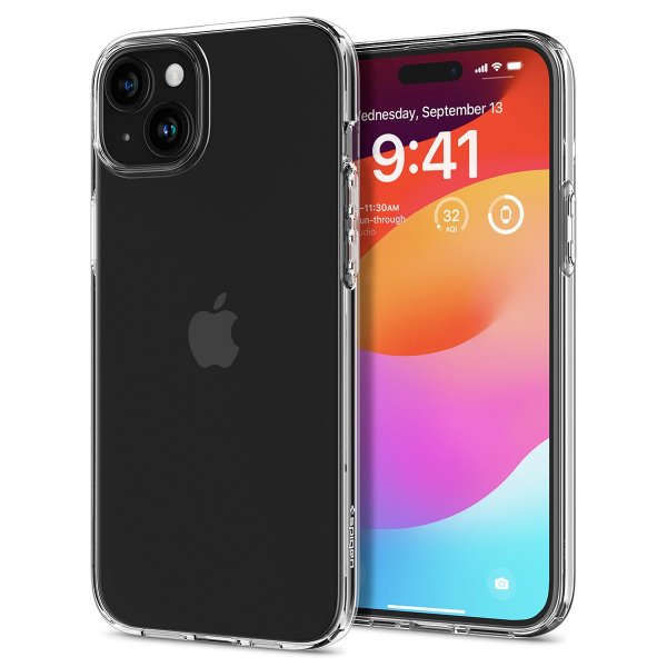 Spigen iPhone 15 Suojakuori Liquid Crystal Crystal Clear