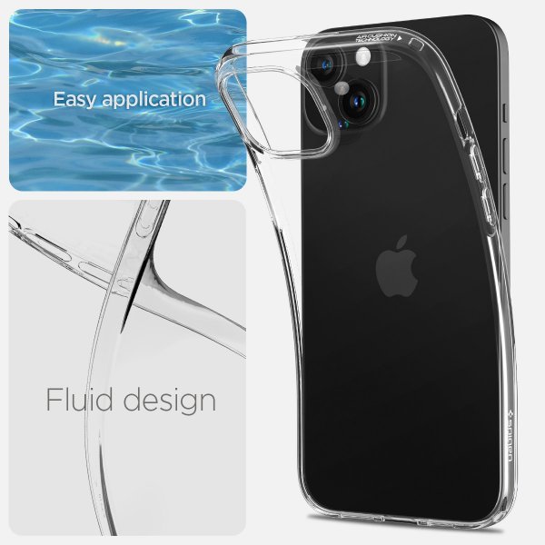 Spigen iPhone 15 Suojakuori Liquid Crystal Crystal Clear