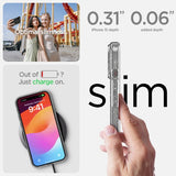 Spigen iPhone 15 -kuori Liquid Crystal Glitter Crystal Quartz