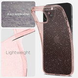 Spigen iPhone 15 Kuori Liquid Crystal Glitter Rose Quartz