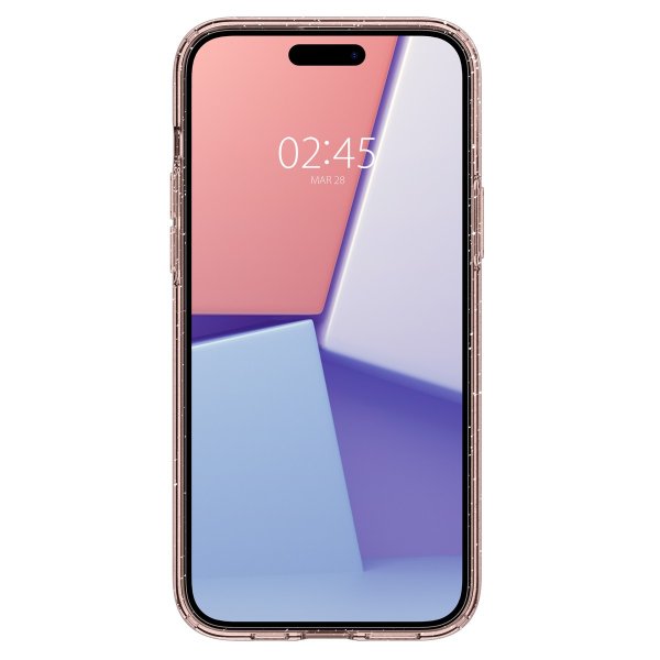 Spigen iPhone 15 Kuori Liquid Crystal Glitter Rose Quartz