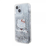 Hello Kitty iPhone 15 Kuori Nestemäinen Glitter Läpinäkyvä
