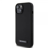Karl Lagerfeld iPhone 15 Kuoret Liquid Silicone MagSafe Musta