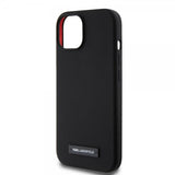 Karl Lagerfeld iPhone 15 Kuoret Liquid Silicone MagSafe Musta