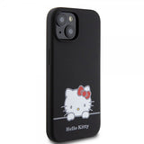 Hello Kitty iPhone 15 Kuori Liquid Silicone Musta