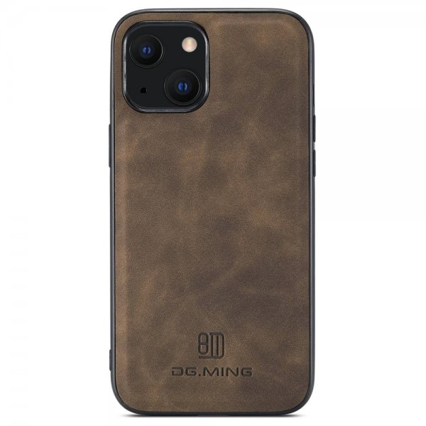 Dg.Ming iPhone 15 -suojakuori, M2-sarja, irrotettava korttipidike, kahvi