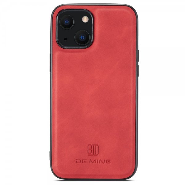 Dg.Ming iPhone 15 -kuori, M2-sarja, irrotettava korttikotelo, punainen
