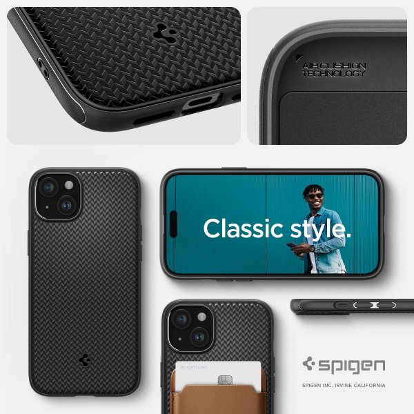 Spigen iPhone 15 Suojakuori Mag Armor MagFit Matte Black