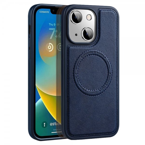 X-Level iPhone 15 Kuoret MagSafe Denim Jacket Sininen