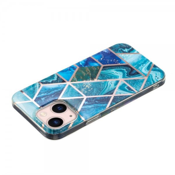 iPhone 15 Kuori Marmorikuvio Sinivihreä