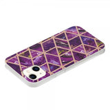 iPhone 15 Kuori Marmorikuvio Violetti