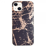 iPhone 15 Kuori Marmorikuvio Musta