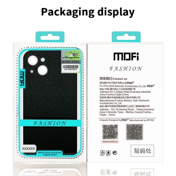 Mofi iPhone 15 -kuori Matt Shield Punainen