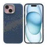 iPhone 15 -kotelo, taitettava jalusta, MagSafe, sinikulta