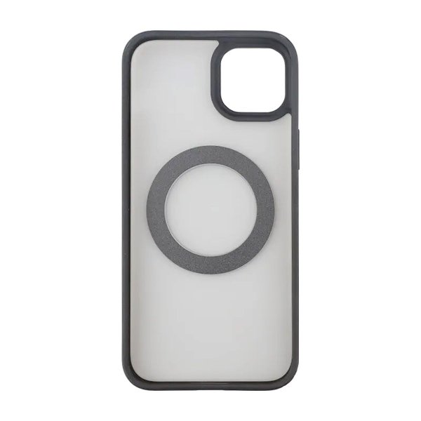 Rvelon iPhone 15 -suojakuori pyörivällä MagSafe-jalustalla, mattamusta