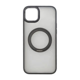 Rvelon iPhone 15 -suojakuori pyörivällä MagSafe-jalustalla, mattamusta