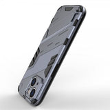 iPhone 15 -kotelo jalustalla, tummansininen