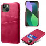 iPhone 15 -kuori kahdella korttipaikalla, Magenta