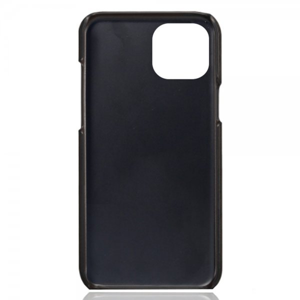 iPhone 15 -kuori, jossa kaksi korttipaikkaa, musta