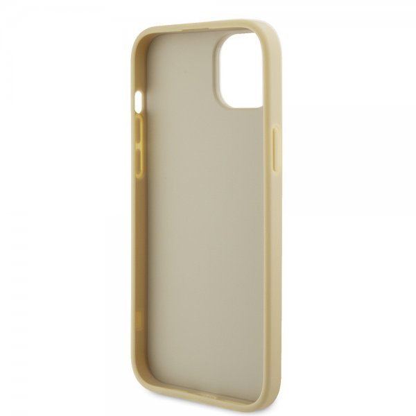 Guess iPhone 15 Kuoret Metalli Logo Strass Kulta