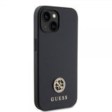 Guess iPhone 15 Kuori Metal Logo Strass Musta