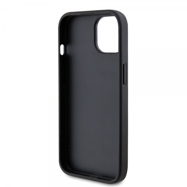 Guess iPhone 15 Kuori Metal Logo Strass Musta